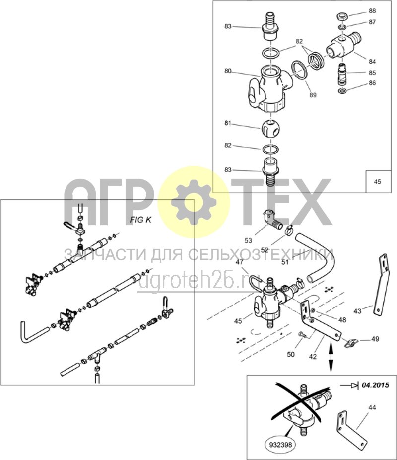 Чертеж  Шаровой кран 3/4' (ETB-004060) 