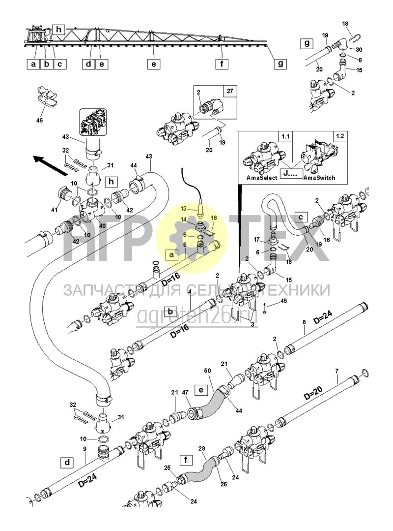  (RUS)AMASELECT -- Rohrverbindungen (ETB-004063)  (№9 на схеме)