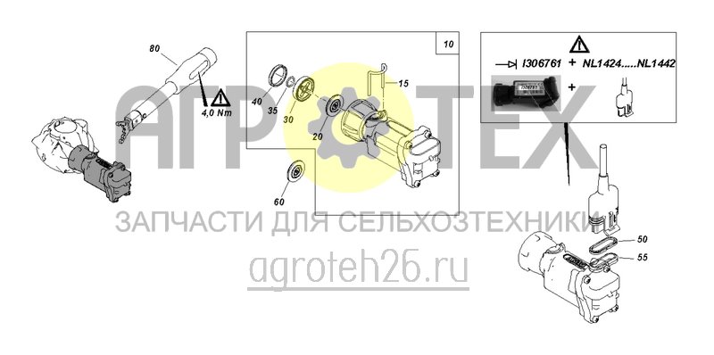 Чертеж  AmaSwitch серводвигатель (ETB-004067) 