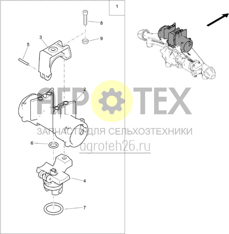 Чертеж  AmaSwitch 4-корпусный держатель форсунок (ETB-004069) 