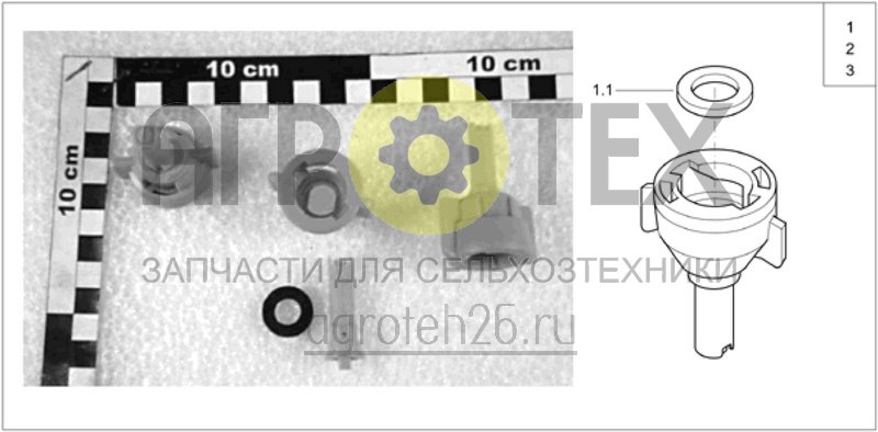  Форсунки ID-Air-Injektor / компактные форсунки IDN-Air-Injektor (Lechler) (ETB-004148)  (№1 на схеме)