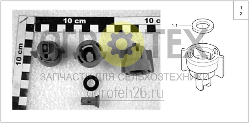 Чертеж  Форсунки компактные двойные плоскоструйные IDKT (Lechler) (ETB-004150) 