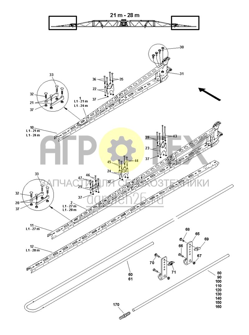 Внешняя консоль и трубки для защиты форсунок (ETB-004267)  (№100 на схеме)