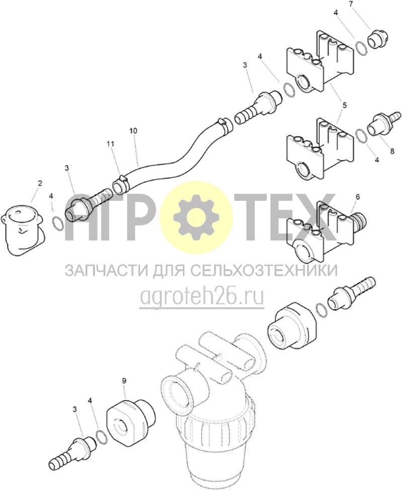 Чертеж  (RUS)Teilbreitenspeisung bis 2 D?sen (ETB-004304) 