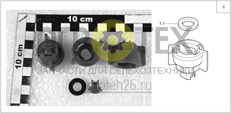 Чертеж  (RUS)AD-Antidrift-Flachstrahld?sen (Lechler) (ETB-004315) 