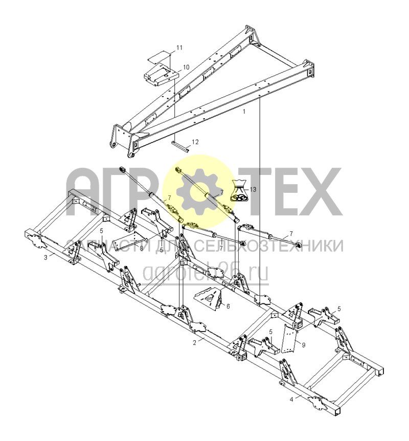  (RUS)Rahmen DMC 6000 (1) (ETB-004491)  (№13 на схеме)