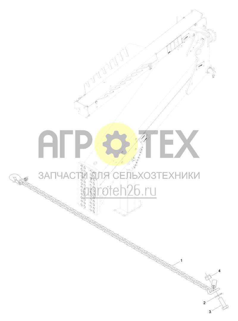 Чертеж  (RUS)Sicherungskette (ETB-004641) 
