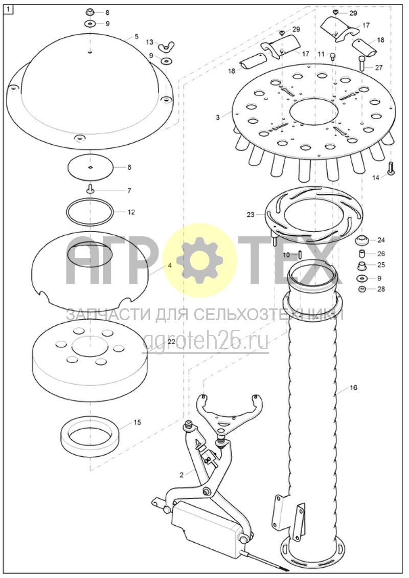 Чертеж  (RUS)Verteilung Saat 16-4 / 16-4 (3) (ETB-004666) 