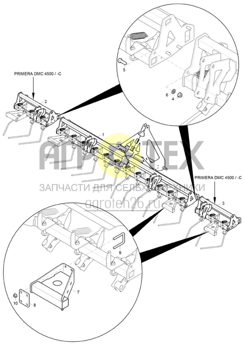 Чертеж  (RUS)Exaktstriegel 3000 / 4500 (2) (ETB-004998) 