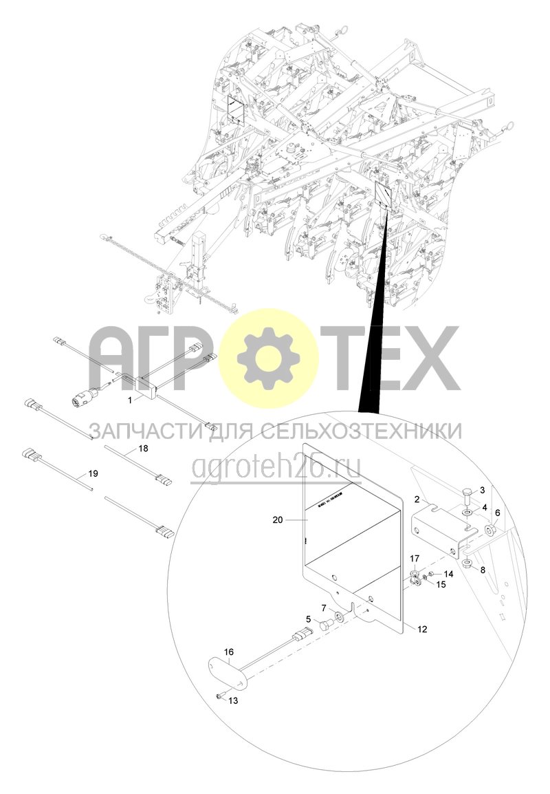 Чертеж  (RUS)Beleuchtung f?r Primera DMC (2) (ETB-005113) 