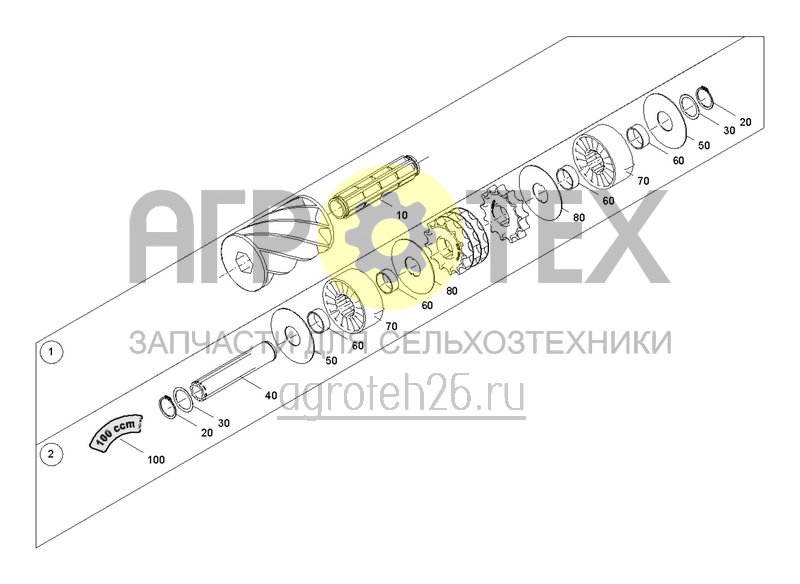  Одинарные дозирующие катушки (3) (ETB-005138)  (№1 на схеме)