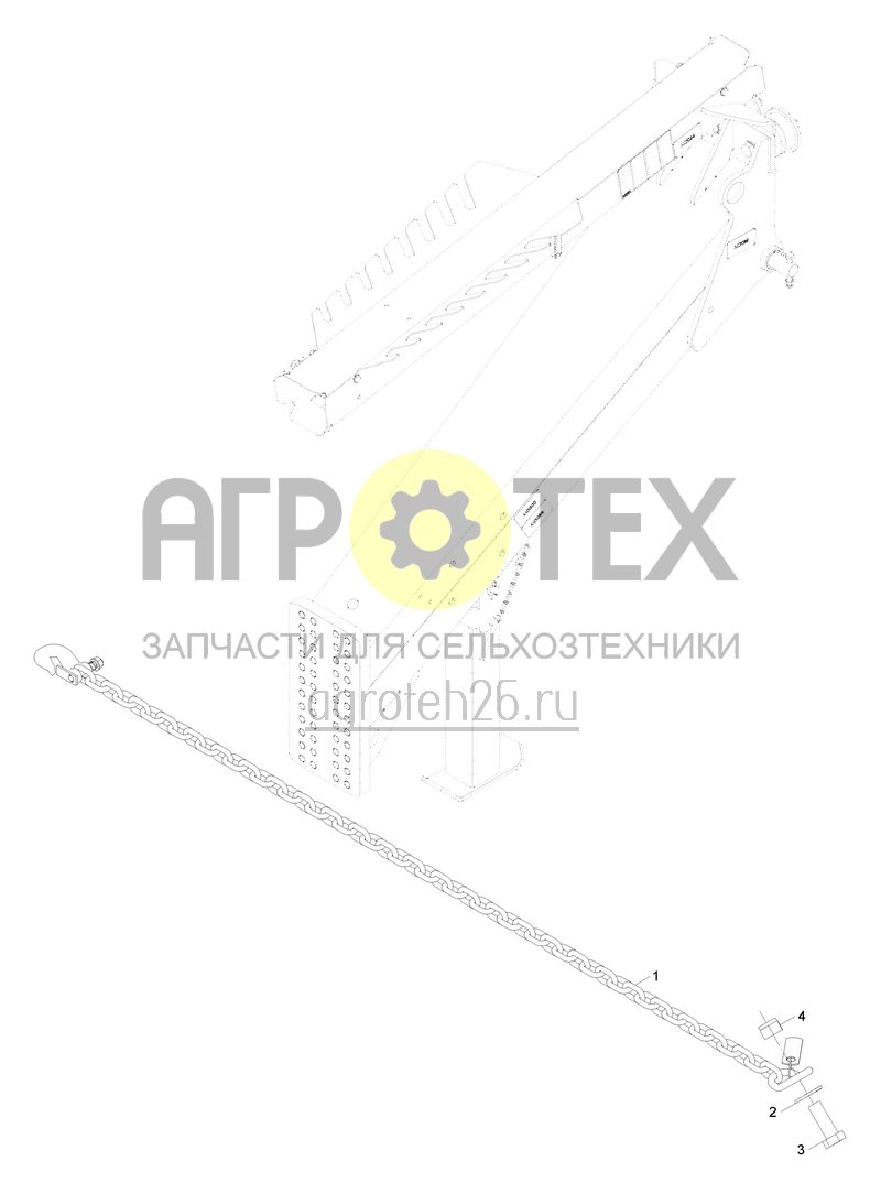 Чертеж  (RUS)Sicherungskette (ETB-005174) 