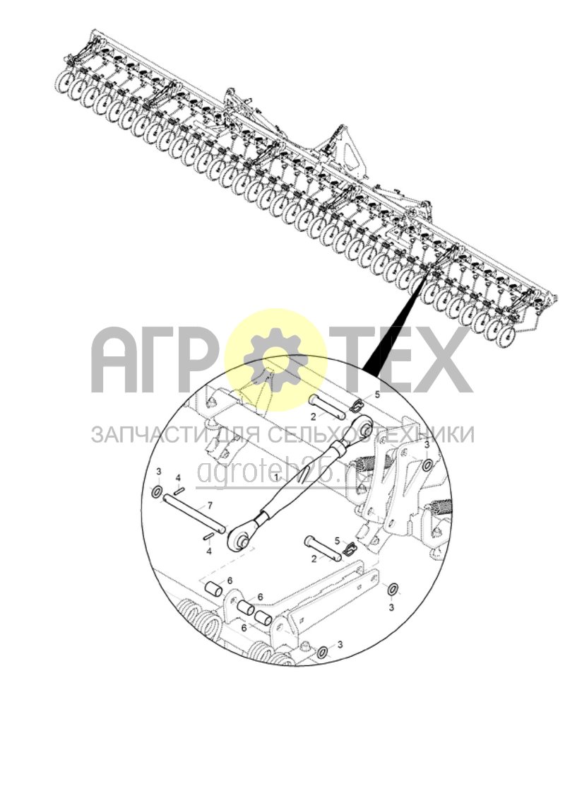  (RUS)ANBAUSATZ ROLLENSTRIEGEL DMC9000 -250 (25cm) (1) (ETB-005191)  (№2 на схеме)