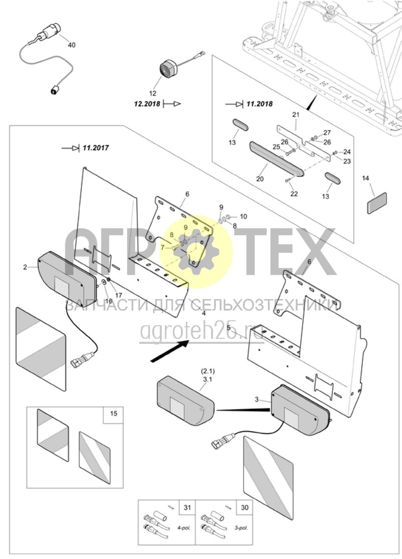 Чертеж  (RUS)Beleuchtung Super-L f?r UX01 (ETB-005856) 