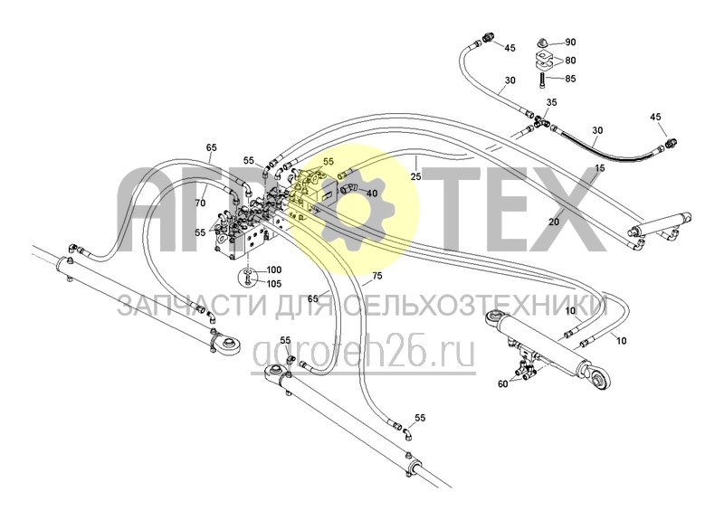 Чертеж  Система складывания Flex 1 21-36 м (ETB-006140) 