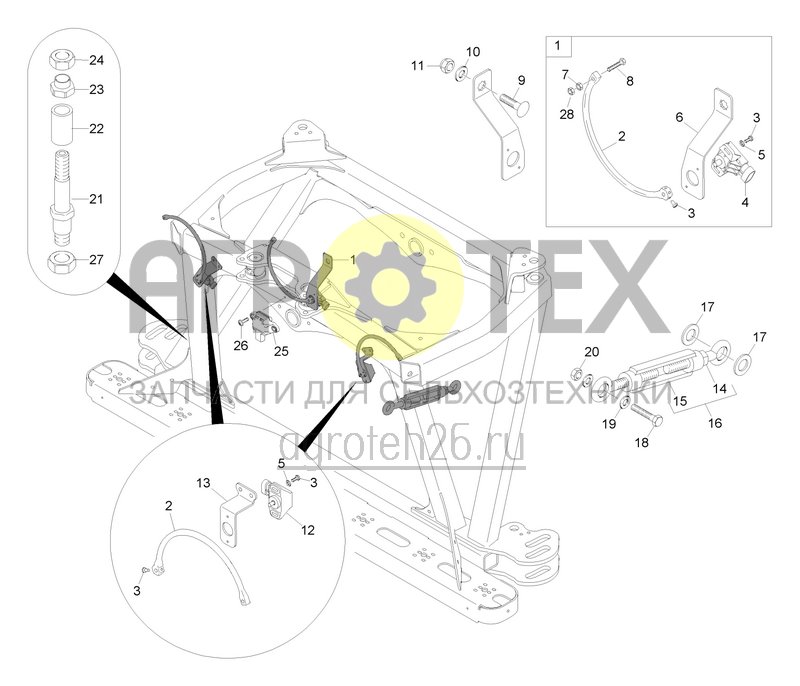  ContourControl потенциометр (консоль 3-секционная) (ETB-006144)  (№24 на схеме)