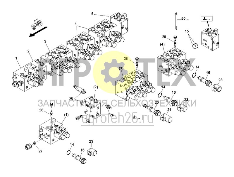 Чертеж  Блок управления системой складывания Flex 2 (ETB-006178) 