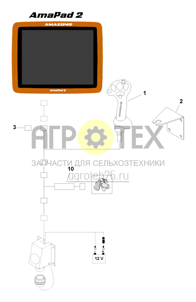 Чертеж  AmaPad 2 ? опции ISOBUS (ETB-006186) 