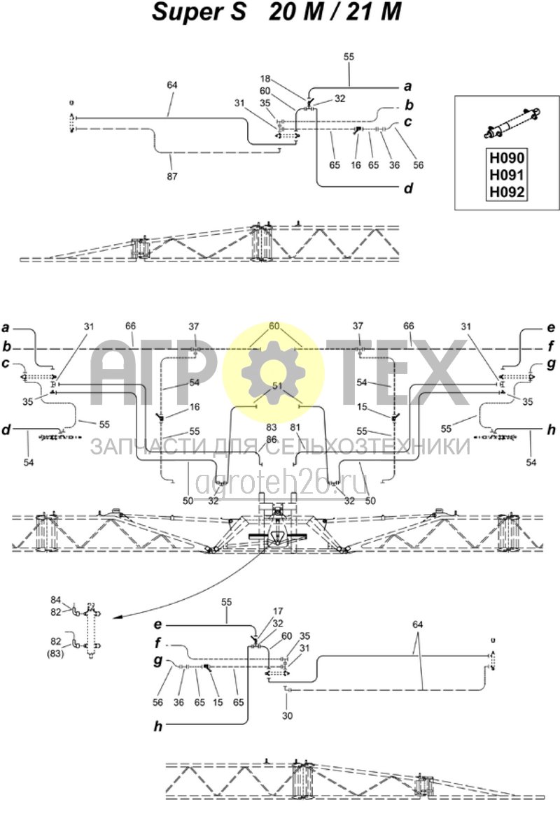  гидравл.схема-S 20 M / 21 M (ETB-006233)  (№65 на схеме)