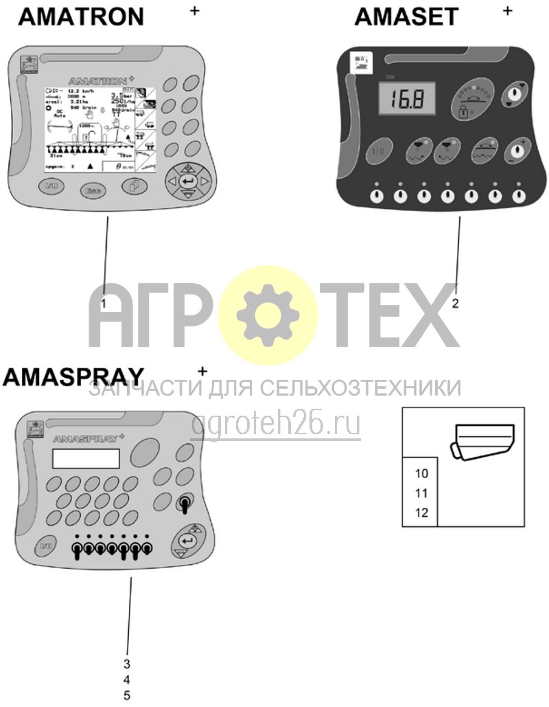  детали электроники AMATRON+ AMASPRAY+ AMASET+ (ETB-006476)  (№12 на схеме)
