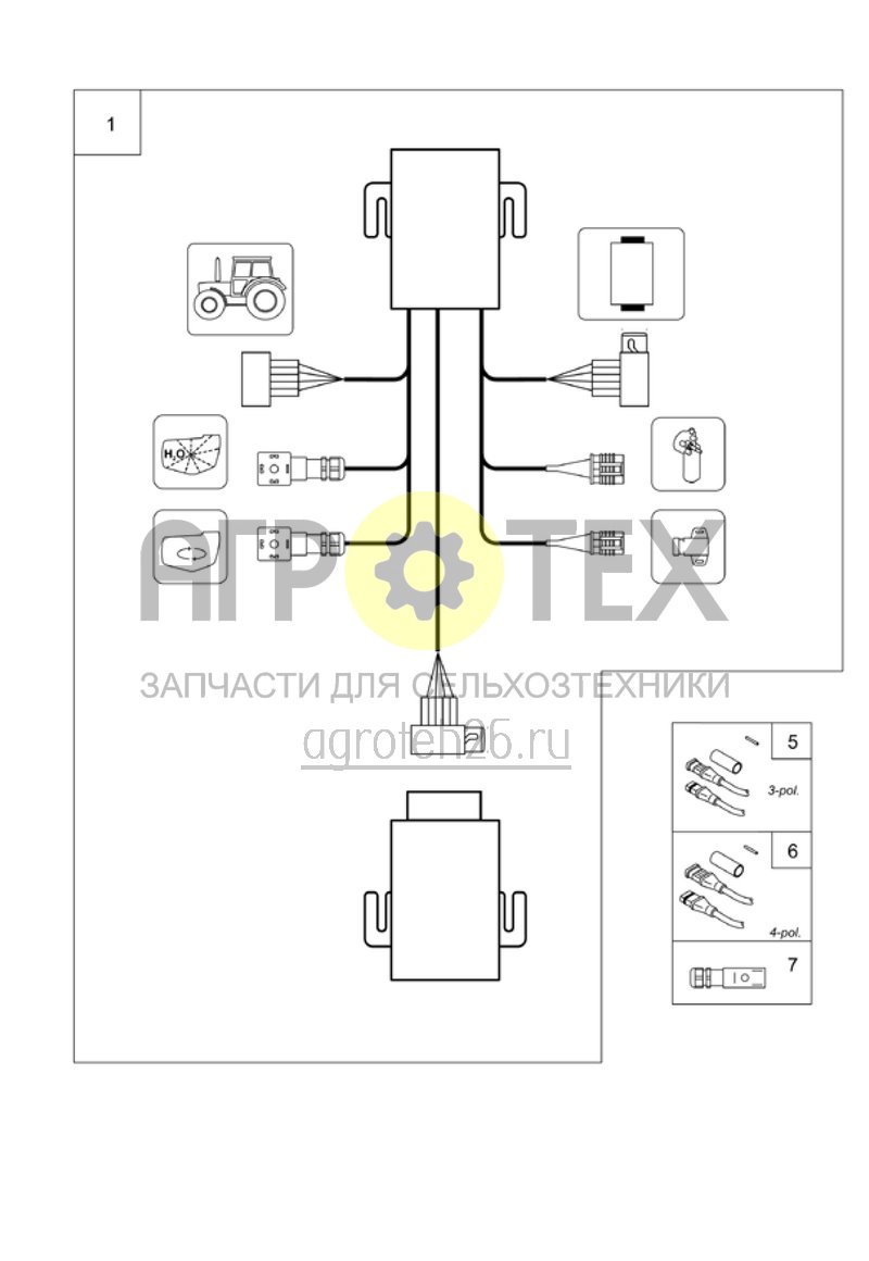 Чертеж  кабельный ствол для Comfort пакет UF01 (ETB-006494) 