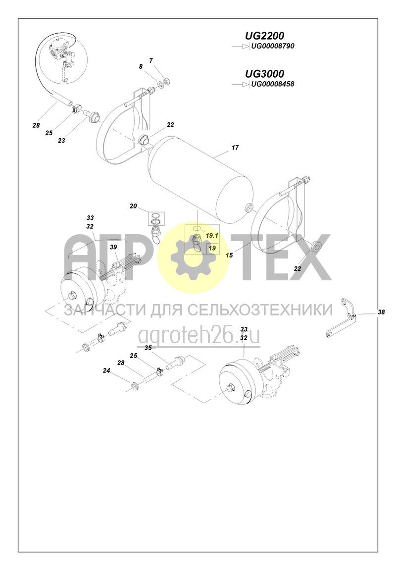 Чертеж  Druckluftbeh?lter / Membranzylinder (ETB-006570) 