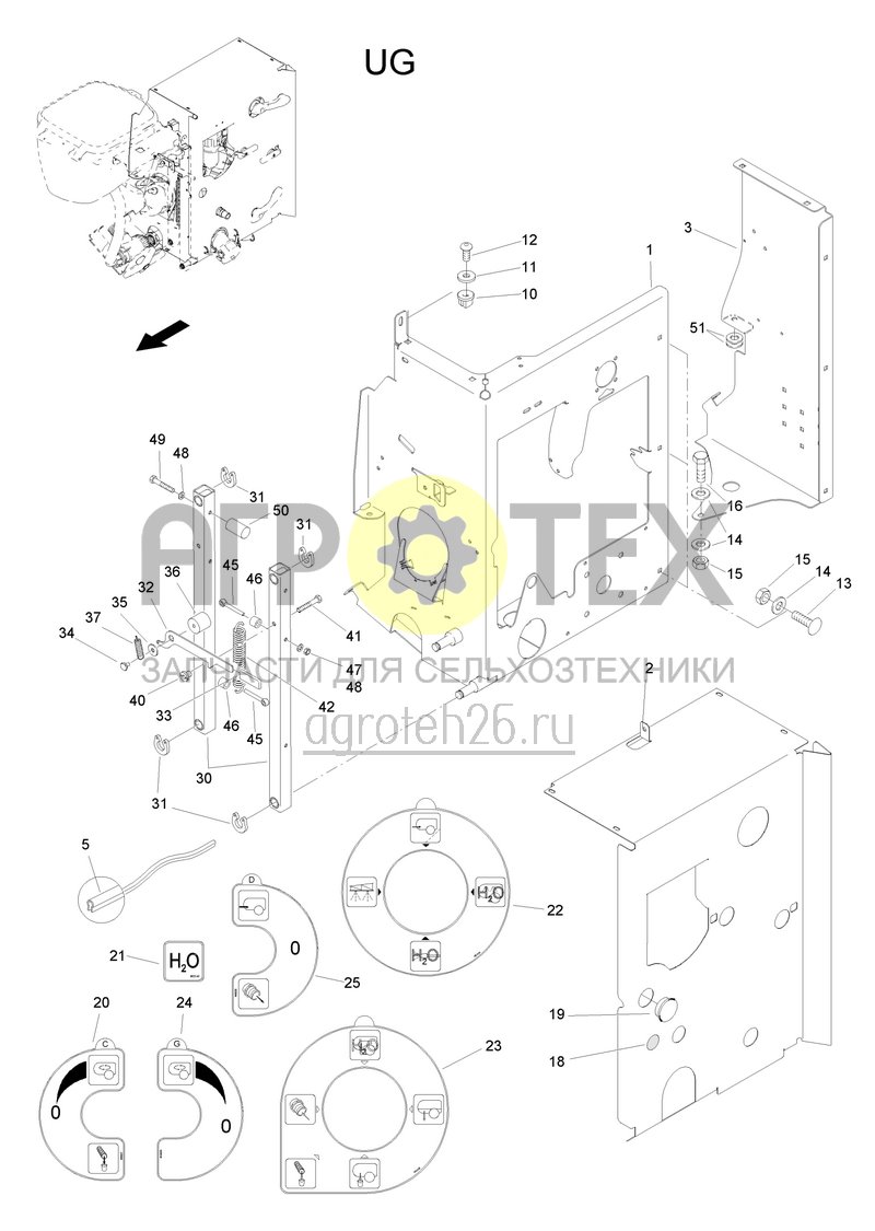 Чертеж  Br?hearmatur UG Verkleidung (ETB-006587) 