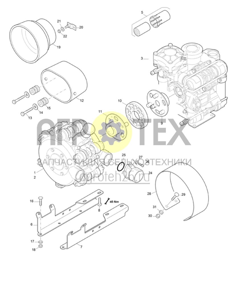 Чертеж  Pumpenausr?stung 250l/min + 120l/min (ETB-006605) 