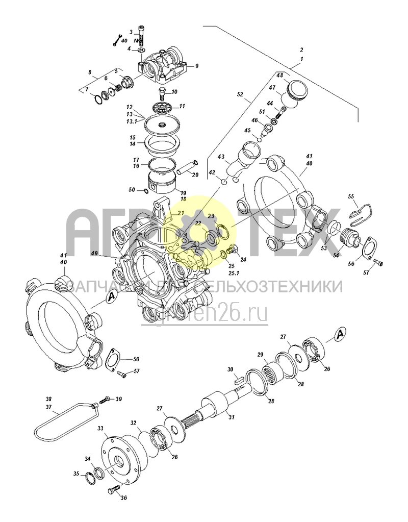  Pumpe BP280 (ETB-006606)  (№15 на схеме)