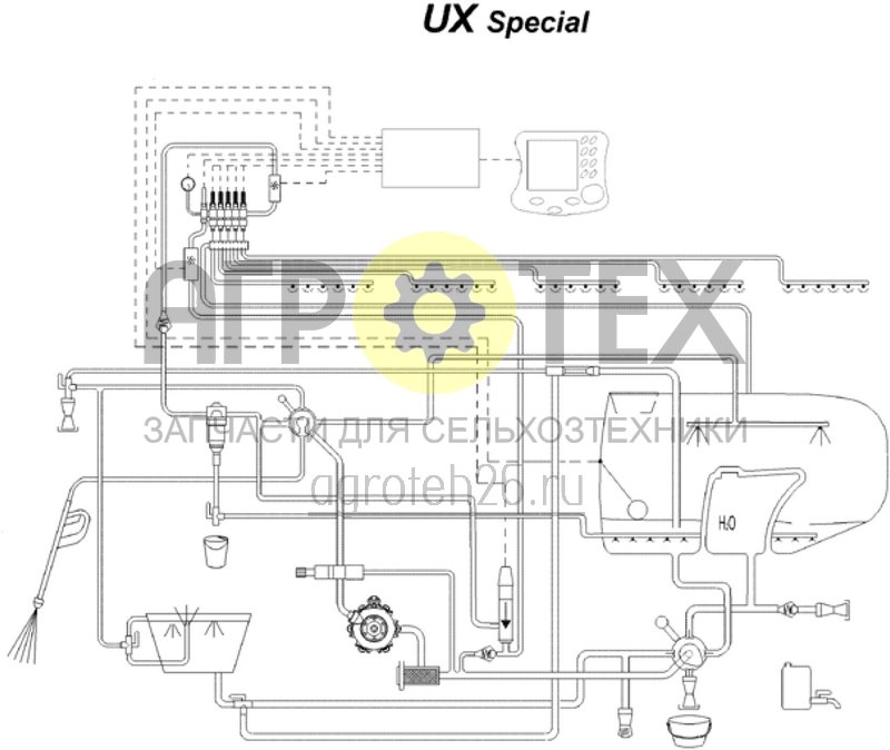 Чертеж  Funktionsplan Fl?ssigkeitsverlauf UX Special (ETB-006668) 