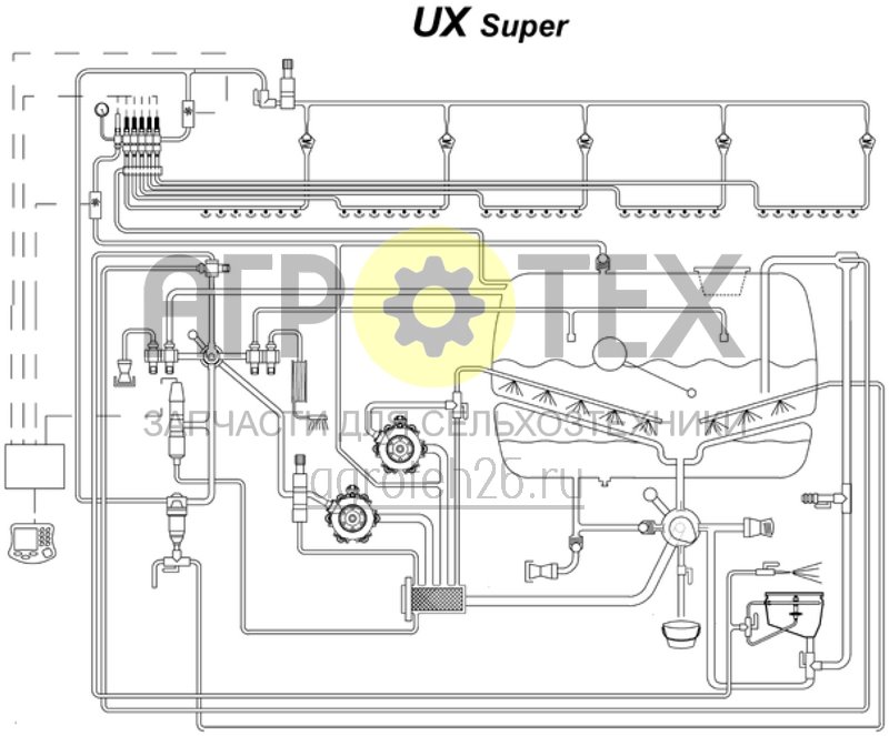 Чертеж  Funktionsplan Fl?ssigkeitsverlauf UX Super (ETB-006669) 