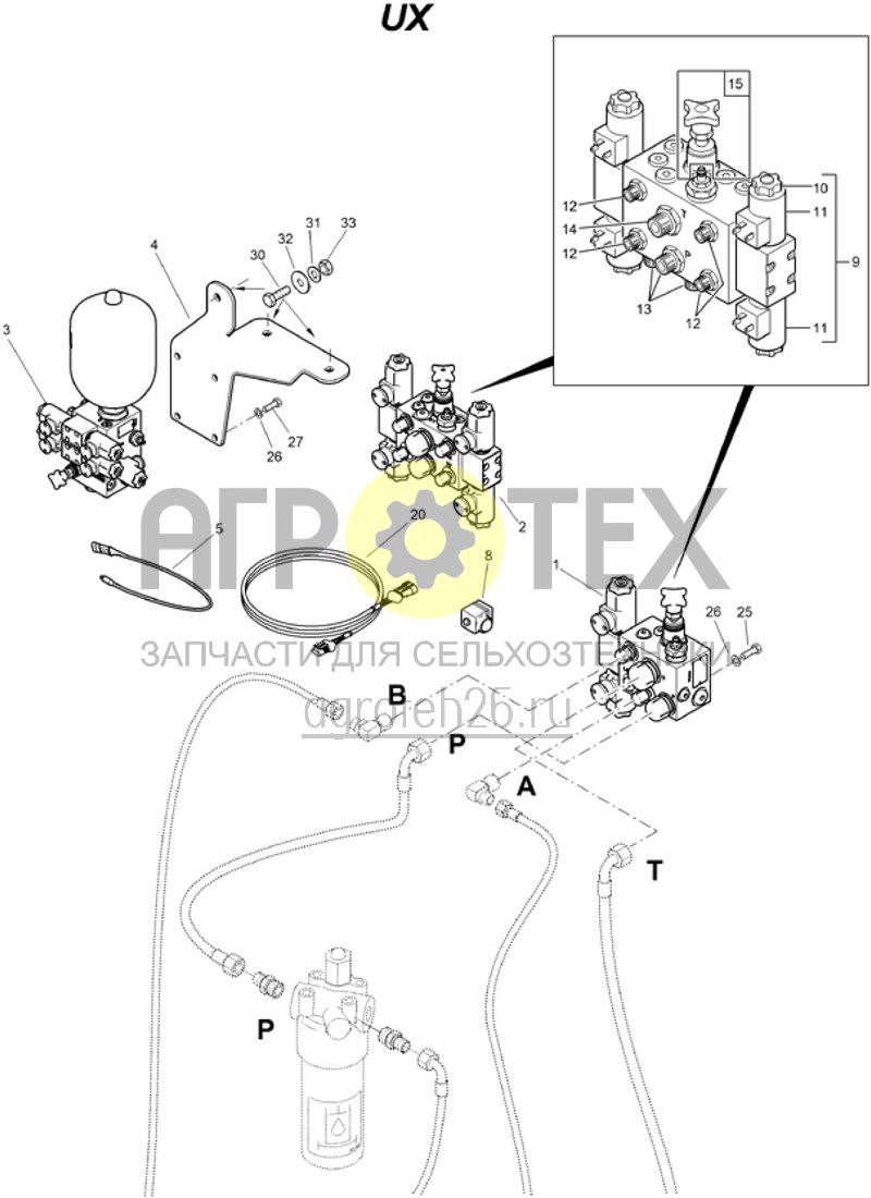 Чертеж  Steuerbl?cke (ETB-006688) 