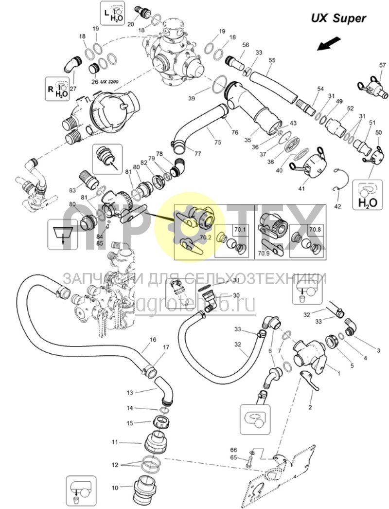 Чертеж  Br?hearmatur UX Super Bef?llanschluss Schnellentleerung (ETB-006742) 