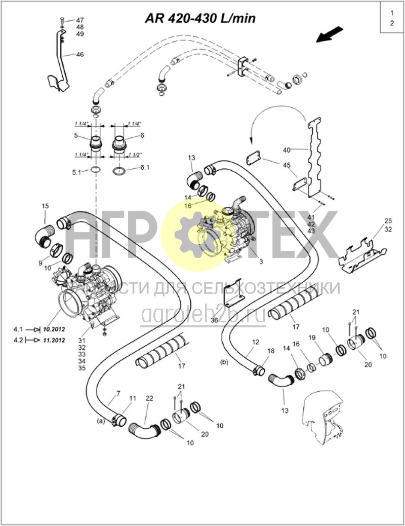 Чертеж  Pumpenausr?stung 430 l/min (ETB-006784) 