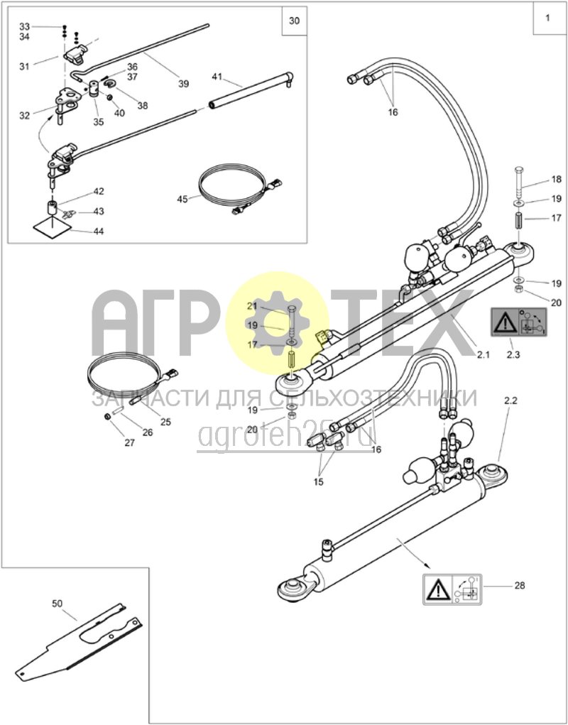 Чертеж  Trail Tron f?r gelenkte Deichsel - Poti (ETB-006827) 