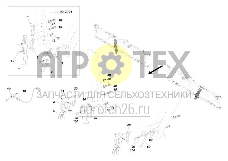  Монтажные детали Super-L2 (2) (ETB-006892)  (№100 на схеме)