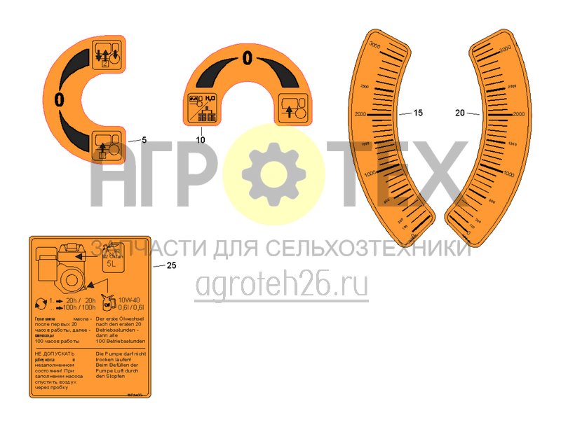  Функциональные наклейки (2) (ETB-006924)  (№20 на схеме)