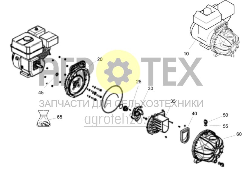  Центробежный насос (ETB-006965)  (№65 на схеме)