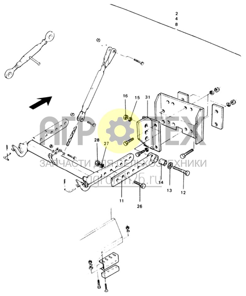 Чертеж  соединительные части AD 2 (1/2) (ETB-007259) 