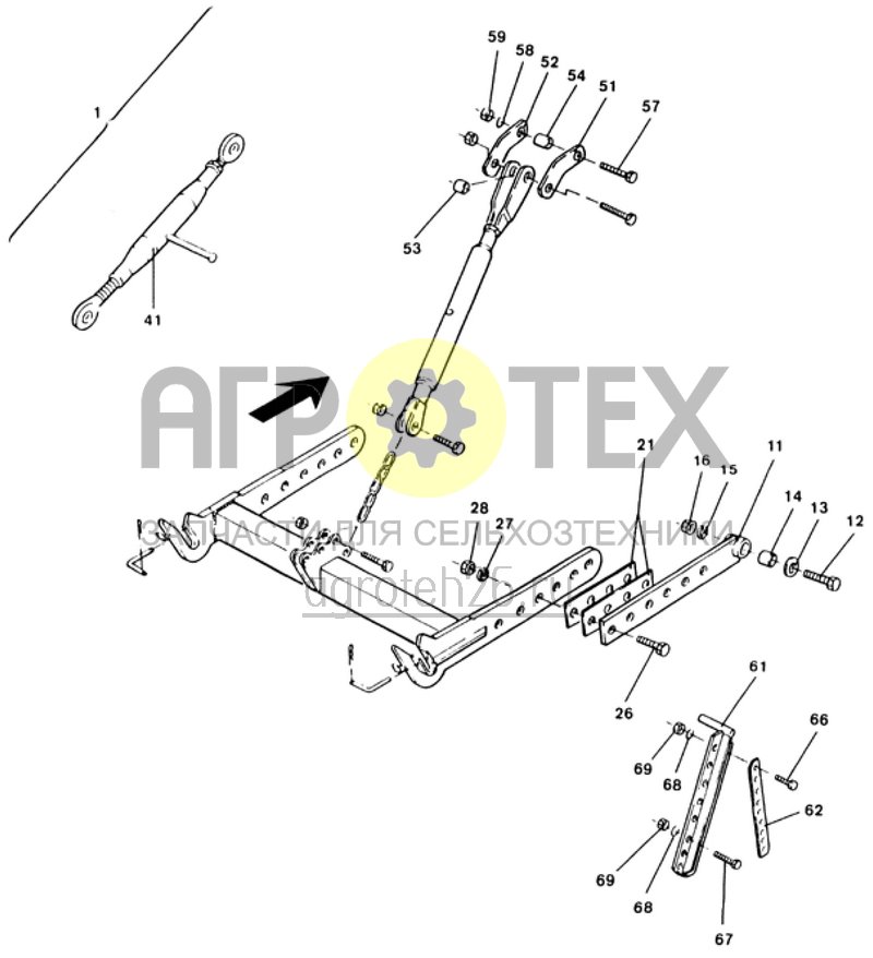 Чертеж  соединительные части AD 8 (FA. Kuhn) (ETB-007263) 