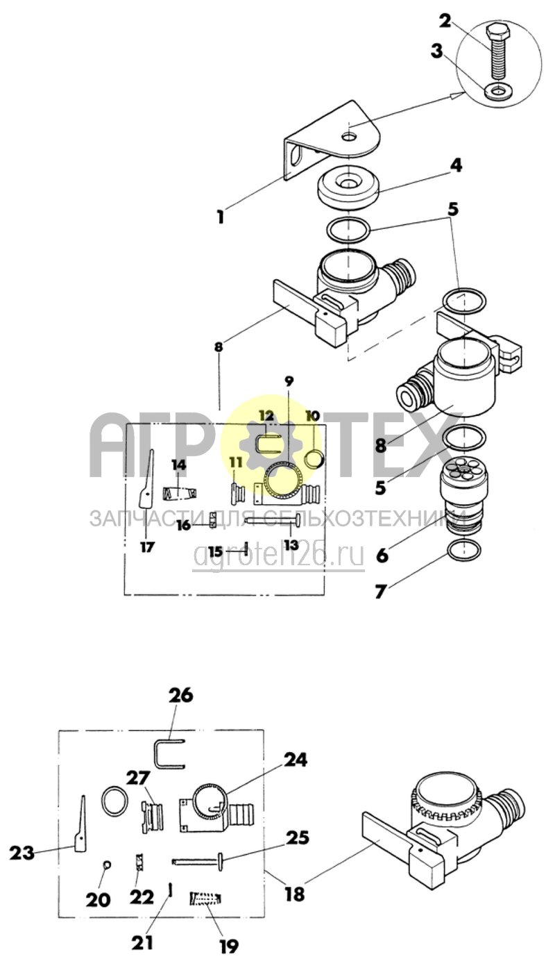 Чертеж  краны, дюймовый кран UG 2200/3000 (ETB-007868) 