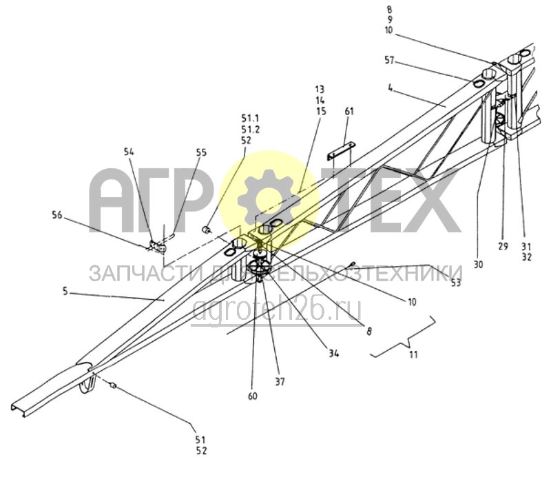  секция 18м/20м без тубопровода UF/US/UG (3/3) (ETB-007895)  (№53 на схеме)