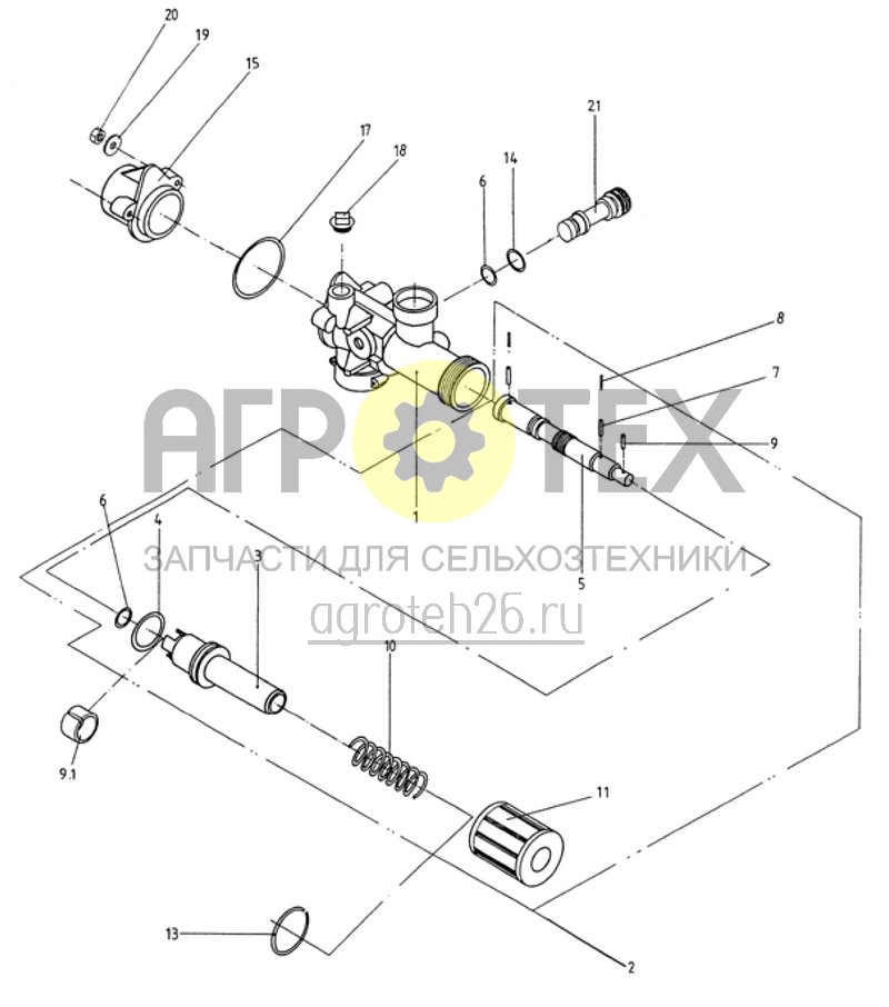 Чертеж  регулятор давления D UF/US/UG (ETB-007942) 