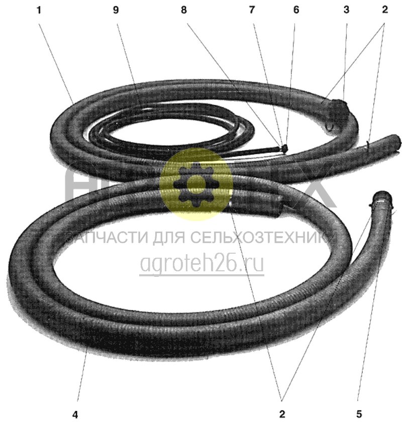 шланги (ETB-008435)  (№5 на схеме)