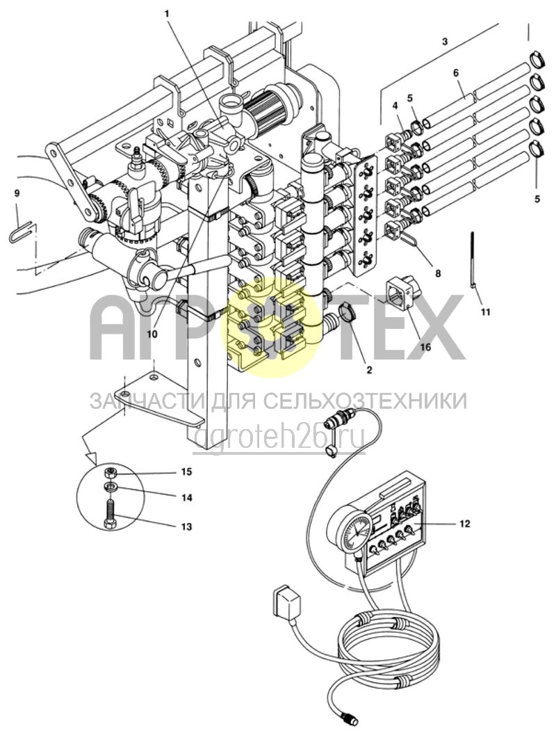 Чертеж  арматура управления DG -5- (ETB-008581) 