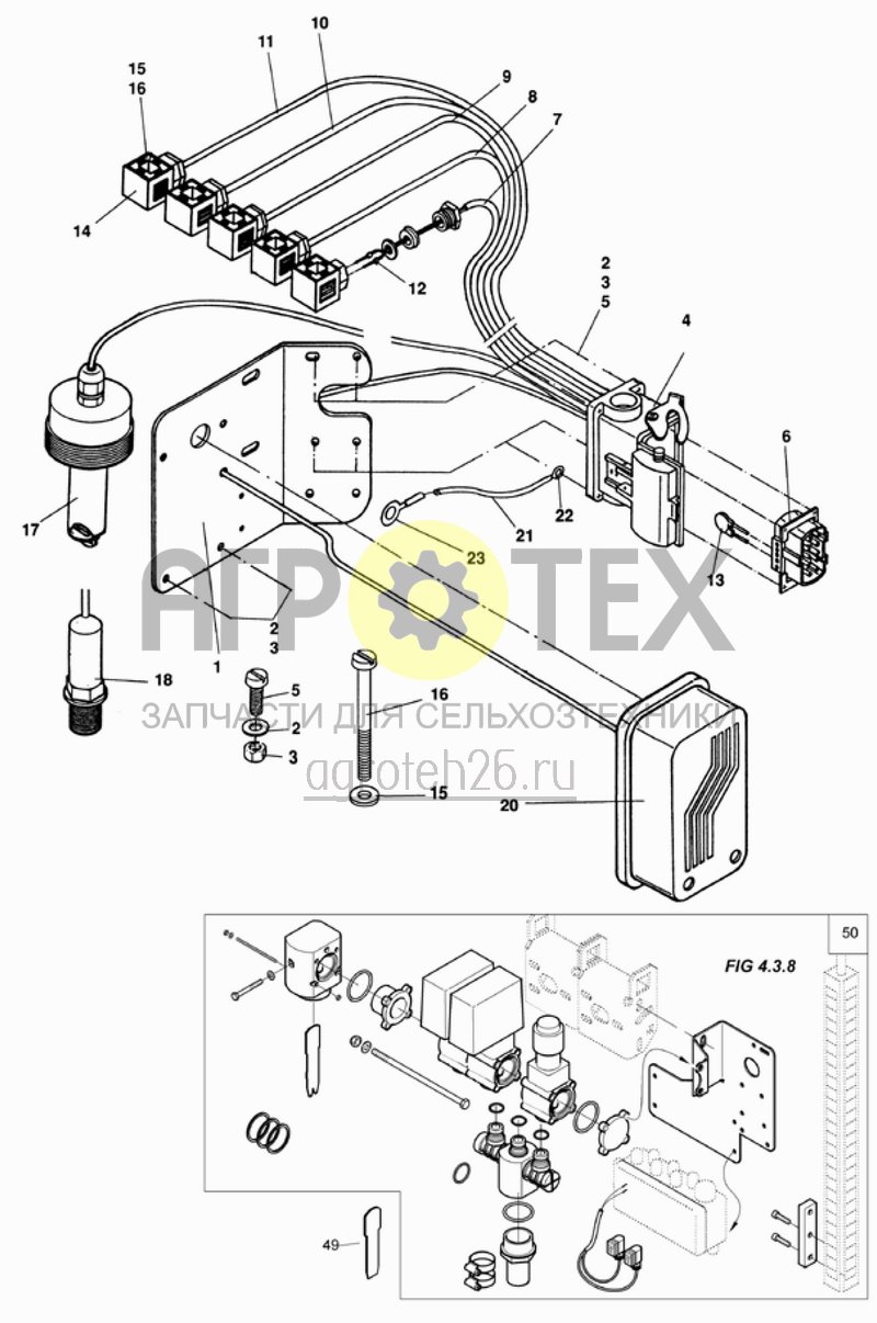  устройство соединения E -5-, K -5- (ETB-008592)  (№17 на схеме)