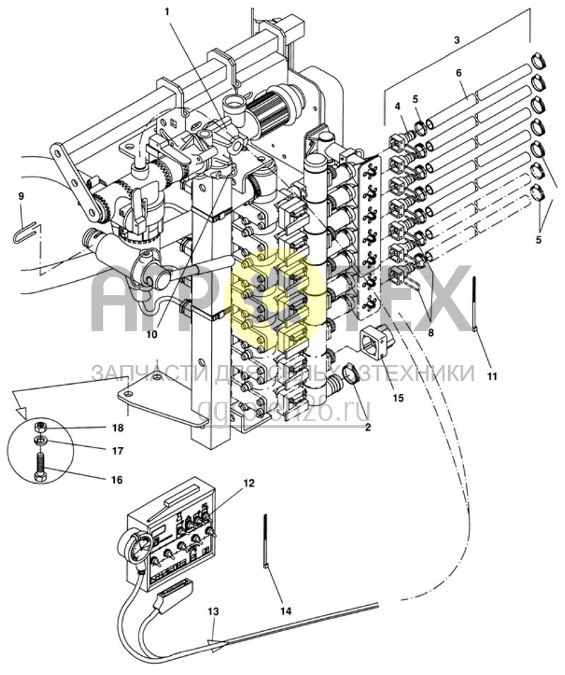 Чертеж  арматура управления FG -5-/ FG -7- (ETB-008593) 