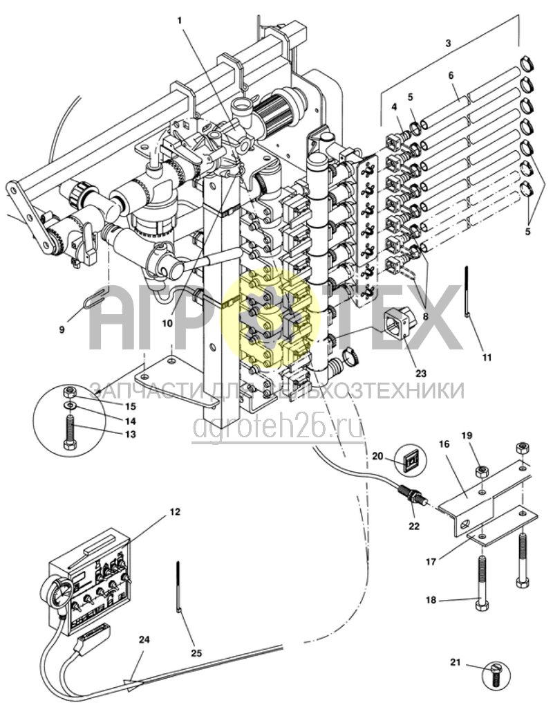 Чертеж  арматура управления GG -5-, GG -7- (ETB-008599) 