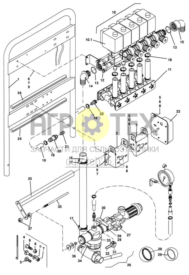  регулятор давления NG -5-/ NG -7- (1/2) (ETB-008604)  (№10 на схеме)