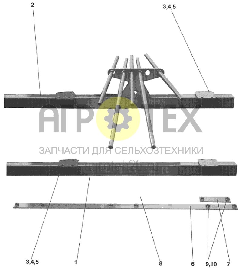  поперечная рама 3м (ETB-008646)  (№8 на схеме)